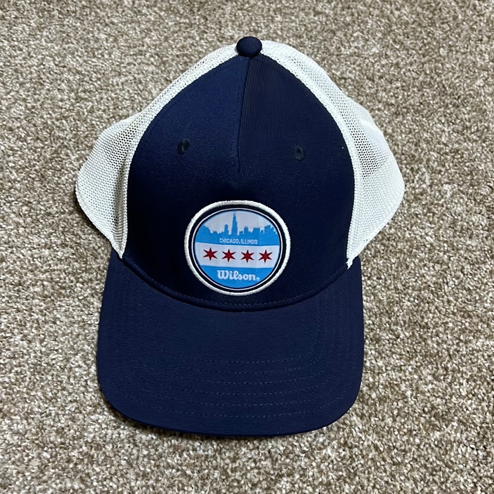 Wilson Staff Golf Hat, Adjustable Snap Back, Navy Blue